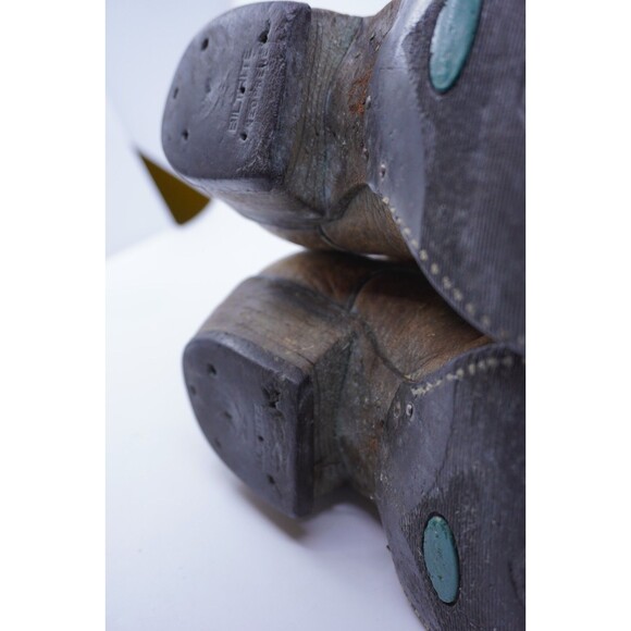 Vintage Olathe Boots Men Size 9.5 E Wide Tall Riding Brown Leather Western USA - Picture 6 of 10